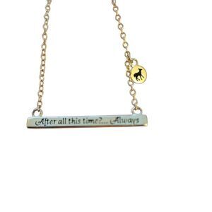 Gold and Silver Bar Necklace